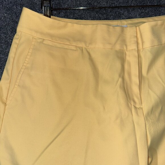 Izod XFG Shorts Womens 14 Yellow Stretch Bermuda Pockets Golf Pockets - Picture 4 of 7